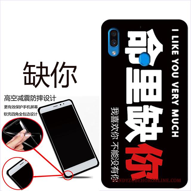 Samsung Galaxy A40 Ster Hoes Hoesje Zacht Mobiele Telefoon Rood Bescherming