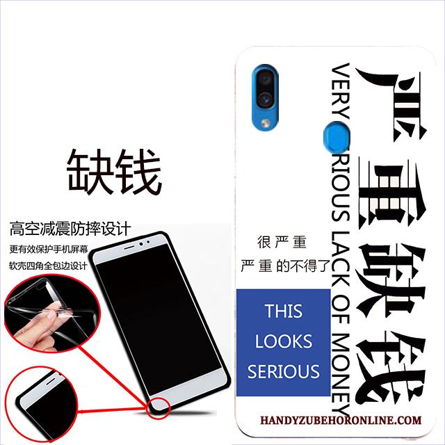 Samsung Galaxy A40 Ster Hoes Hoesje Zacht Mobiele Telefoon Rood Bescherming