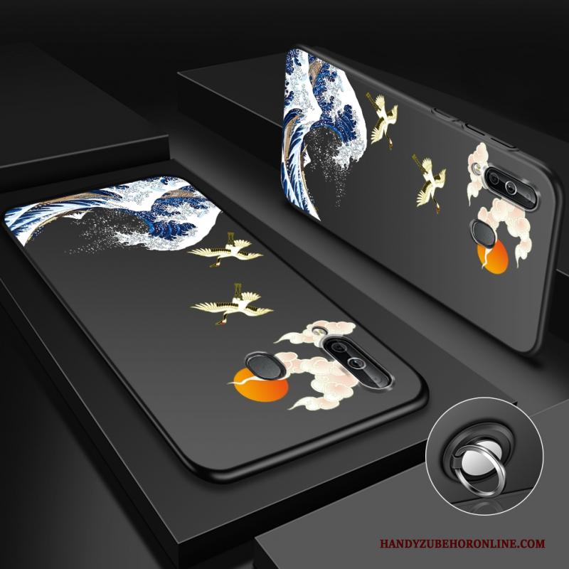 Samsung Galaxy A40s Anti-fall Hoes Hard Blauw Ster Hoesje Telefoon Persoonlijk