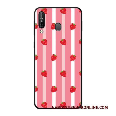 Samsung Galaxy A40s Roze Zacht Hoes Hoesje Schrobben Trend Bescherming