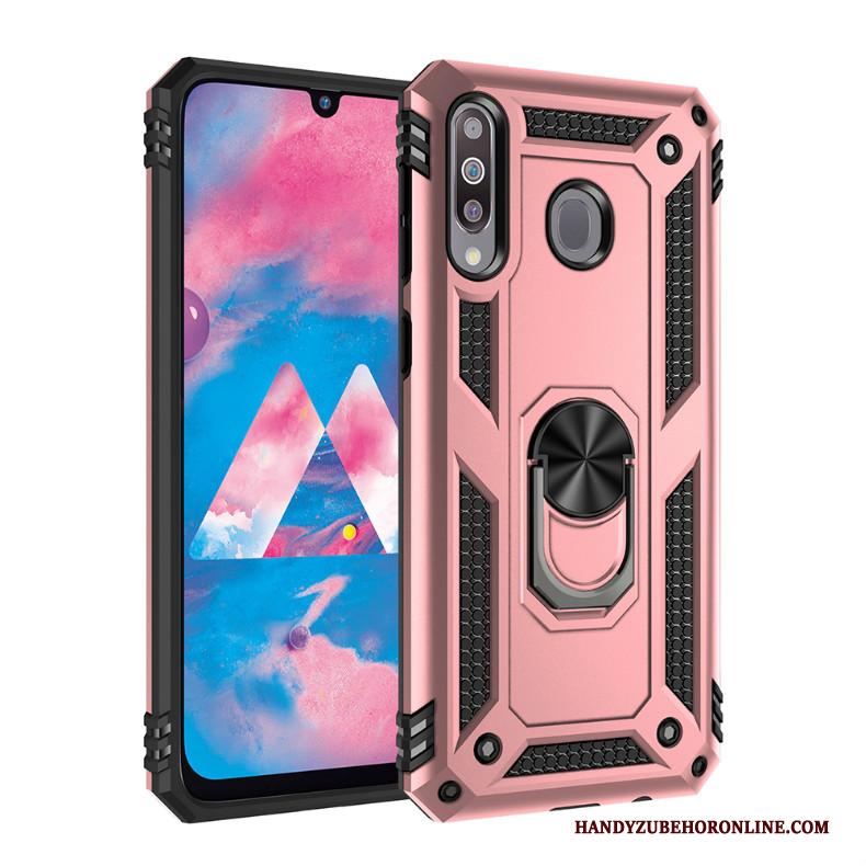 Samsung Galaxy A40s Zilver Hoesje Ster Hard Telefoon Magnetisch Ondersteuning