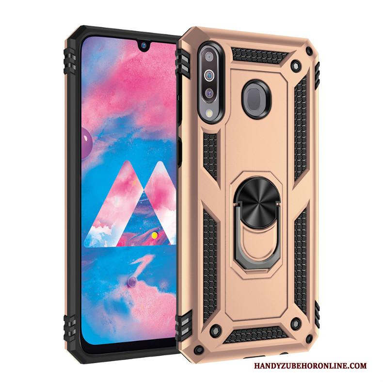 Samsung Galaxy A40s Zilver Hoesje Ster Hard Telefoon Magnetisch Ondersteuning