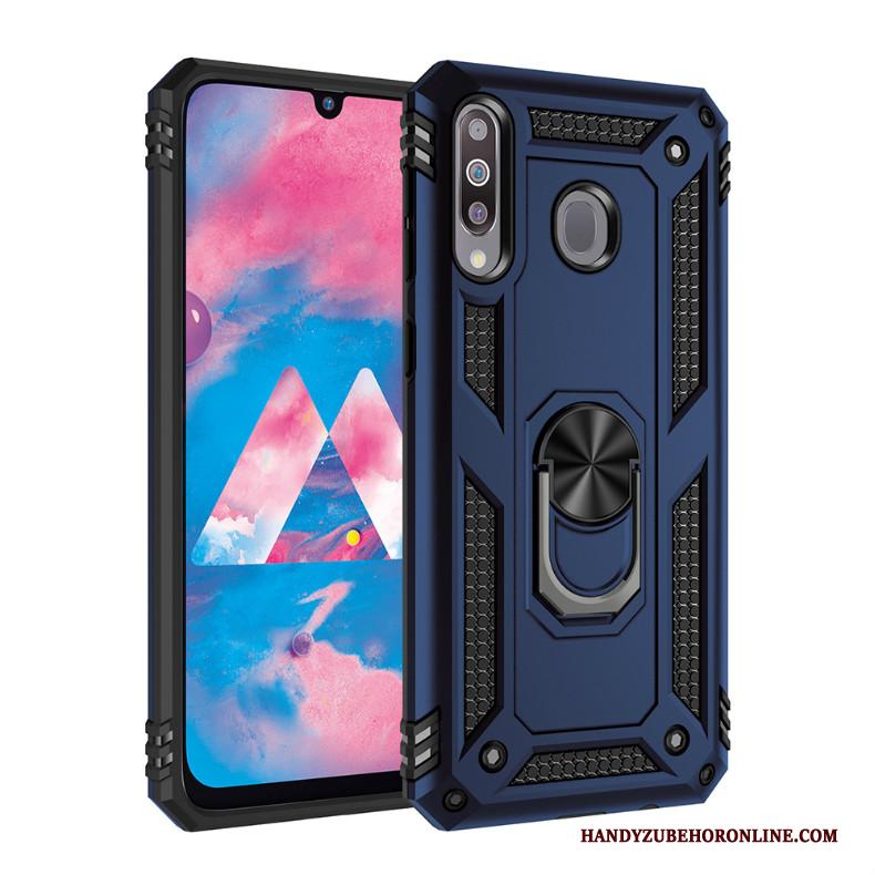 Samsung Galaxy A40s Zilver Hoesje Ster Hard Telefoon Magnetisch Ondersteuning