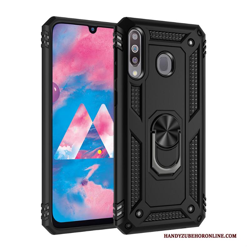 Samsung Galaxy A40s Zilver Hoesje Ster Hard Telefoon Magnetisch Ondersteuning