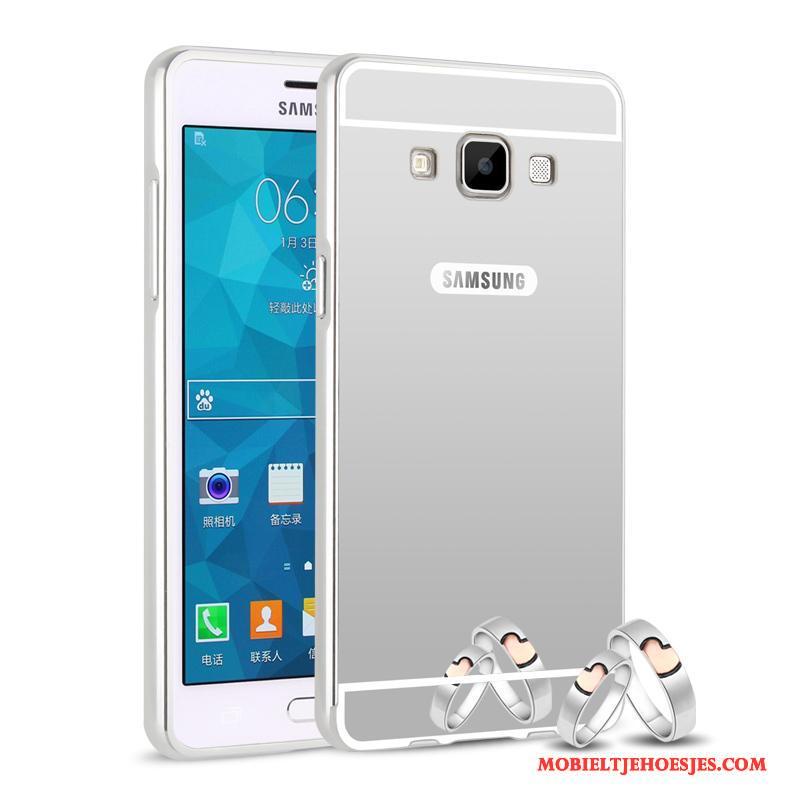 Samsung Galaxy A5 2015 Anti-fall Ster Achterklep Hoes Mobiele Telefoon Zwart Hoesje