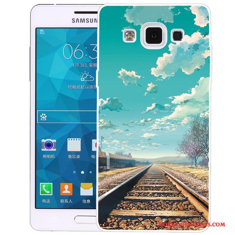 Samsung Galaxy A5 2015 Geschilderd Bescherming Hoesje Siliconen Telefoon Ster Spotprent