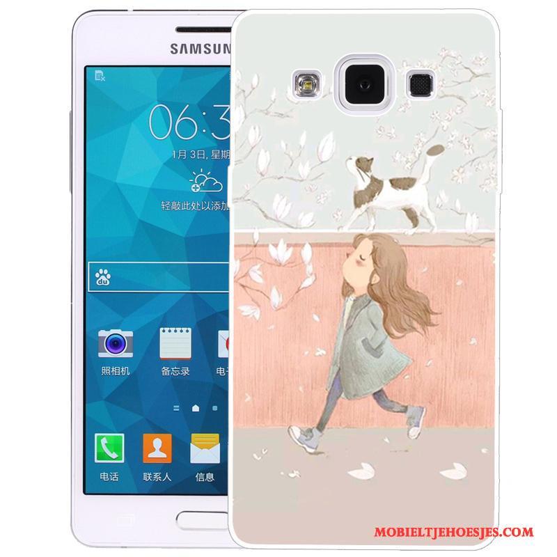 Samsung Galaxy A5 2015 Geschilderd Bescherming Hoesje Siliconen Telefoon Ster Spotprent