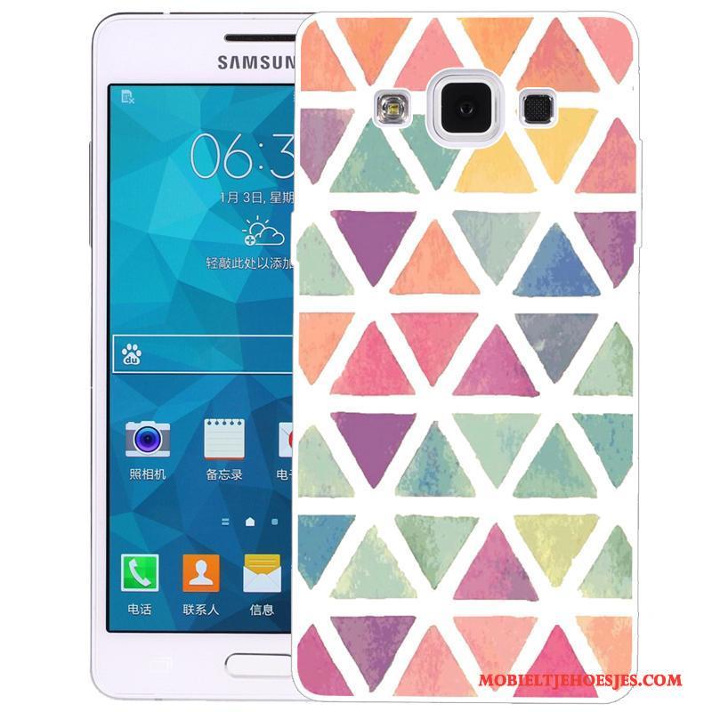 Samsung Galaxy A5 2015 Geschilderd Bescherming Hoesje Siliconen Telefoon Ster Spotprent