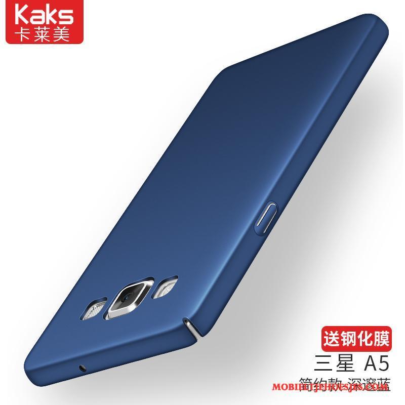 Samsung Galaxy A5 2015 Hard Hoesje Telefoon Lichte En Dun Schrobben Bescherming Wijnrood Trend