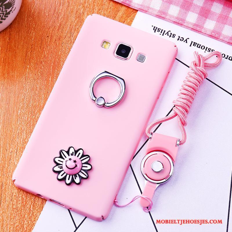 Samsung Galaxy A5 2015 Hoesje Hoes Hanger Trend Scheppend Roze Ondersteuning Persoonlijk