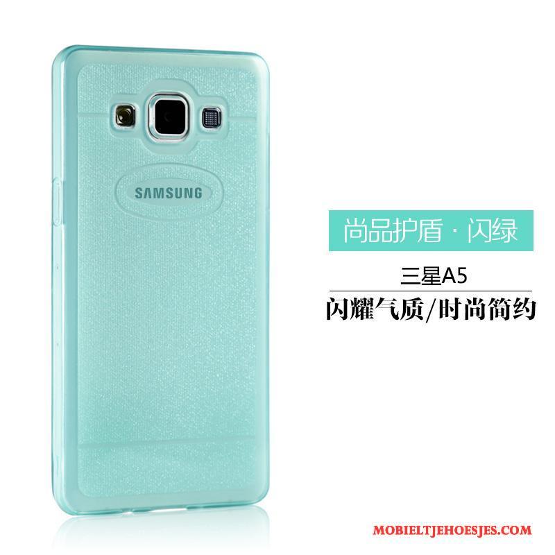 Samsung Galaxy A5 2015 Hoesje Lichte En Dun Siliconen Hoes Roze Zacht Ster Bescherming