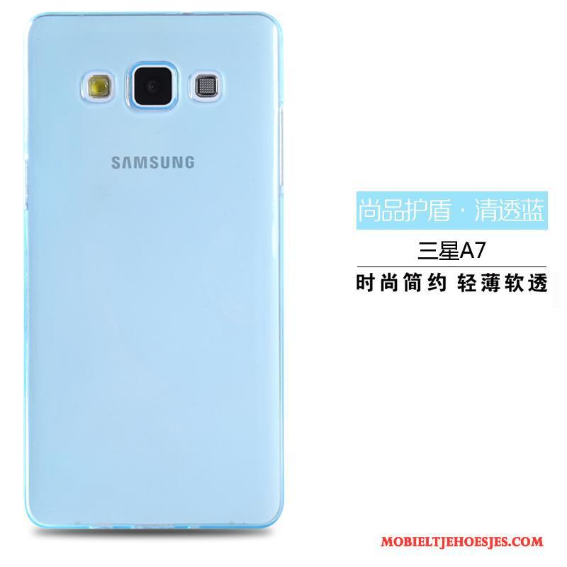 Samsung Galaxy A5 2015 Hoesje Lichte En Dun Siliconen Hoes Roze Zacht Ster Bescherming