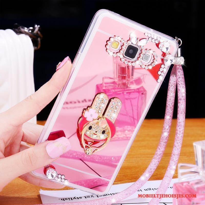 Samsung Galaxy A5 2015 Hoesje Telefoon Hanger Bescherming All Inclusive Roze Mooie Anti-fall