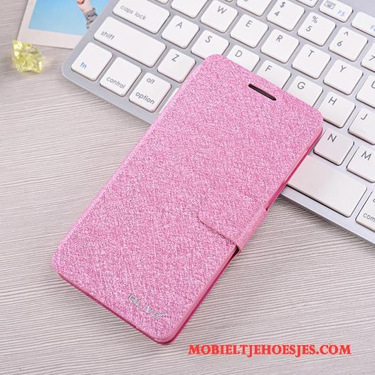 Samsung Galaxy A5 2015 Rose Goud Hoesje Telefoon Mobiele Telefoon Leren Etui Clamshell Bescherming Ster