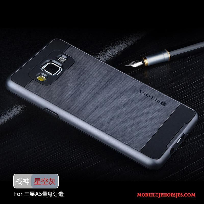 Samsung Galaxy A5 2015 Siliconen Grijs Hoes Trend Hoesje Telefoon Ster Anti-fall
