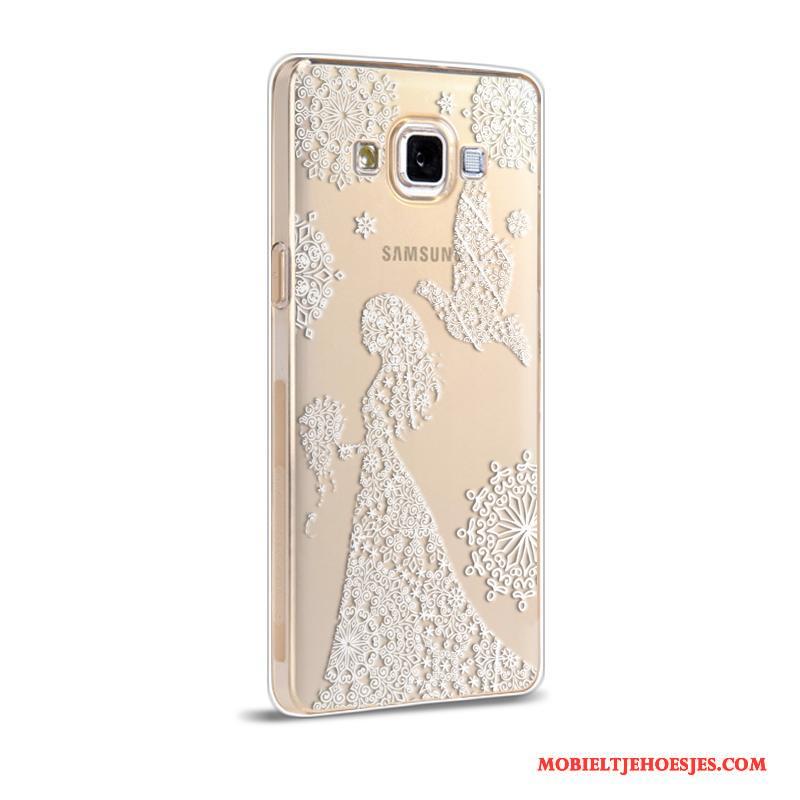 Samsung Galaxy A5 2015 Ster Siliconen Zacht Hoes Bescherming Hoesje Telefoon Anti-fall