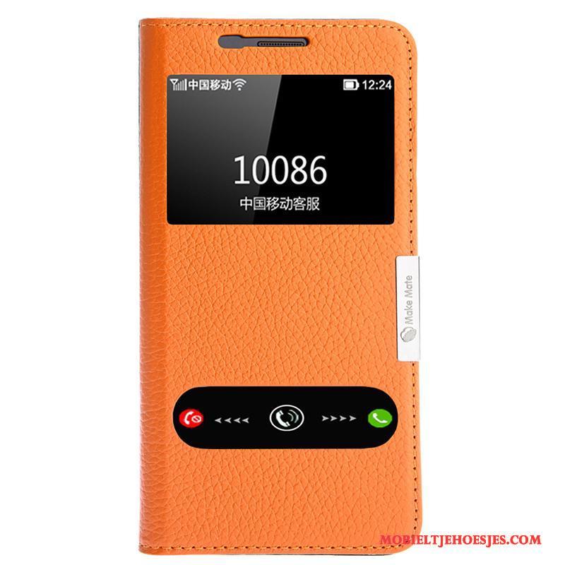 Samsung Galaxy A5 2016 Anti-fall Hoes Leren Etui Mobiele Telefoon Open Het Venster Hoesje Folio