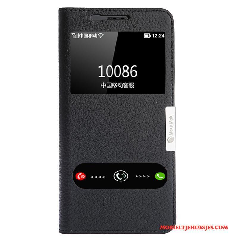 Samsung Galaxy A5 2016 Anti-fall Hoes Leren Etui Mobiele Telefoon Open Het Venster Hoesje Folio