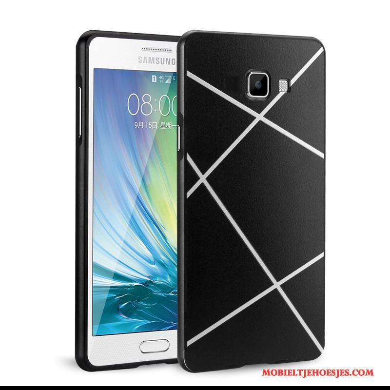 Samsung Galaxy A5 2016 Bescherming Hoesje Spiegel Ster Anti-fall Zwart Metaal