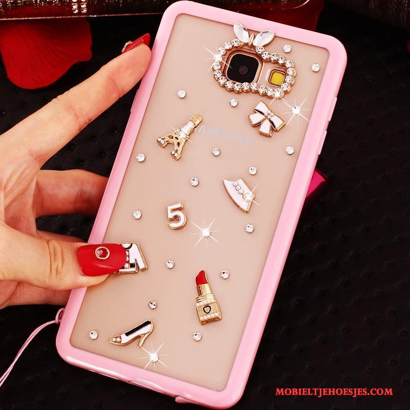 Samsung Galaxy A5 2016 Hoes Bescherming Dun Hanger Met Strass Hoesje Telefoon Ster