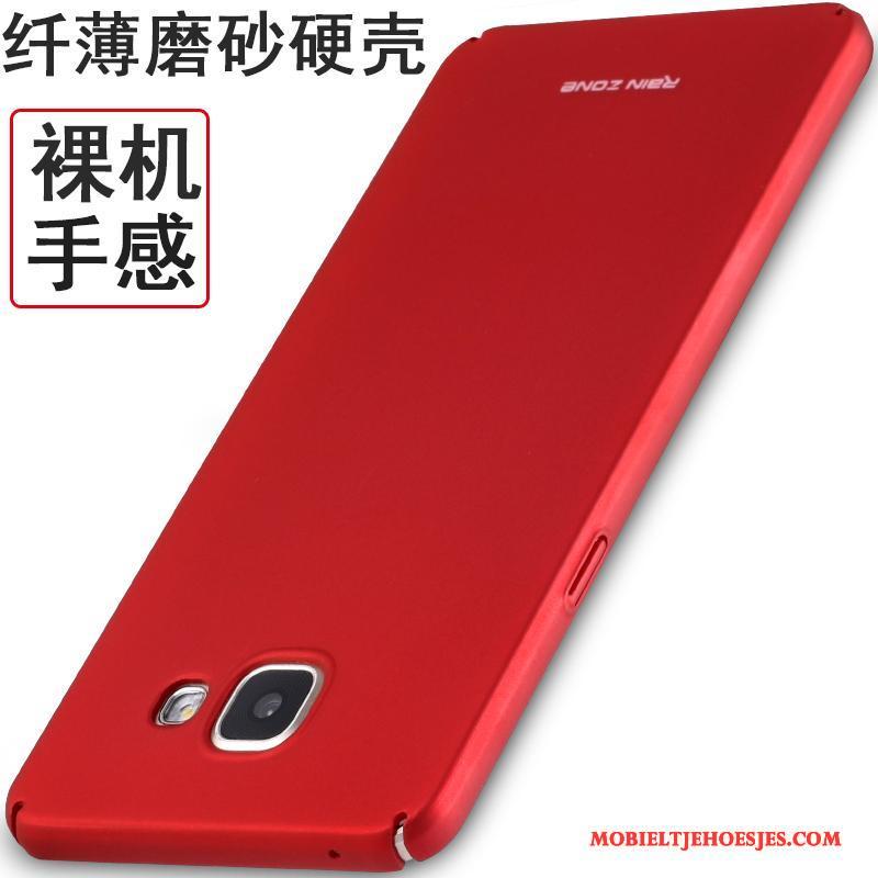 Samsung Galaxy A5 2016 Hoes Schrobben All Inclusive Hoesje Telefoon Rood Siliconen Bescherming
