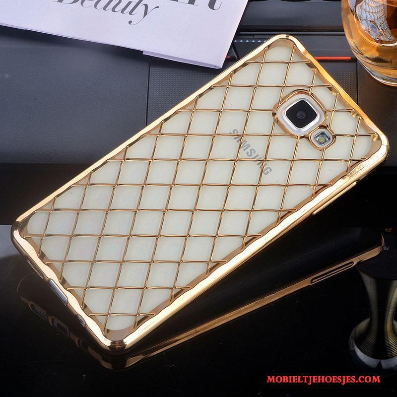 Samsung Galaxy A5 2016 Hoesje Hoes Anti-fall Met Strass Rose Goud Ondersteuning Siliconen Bescherming