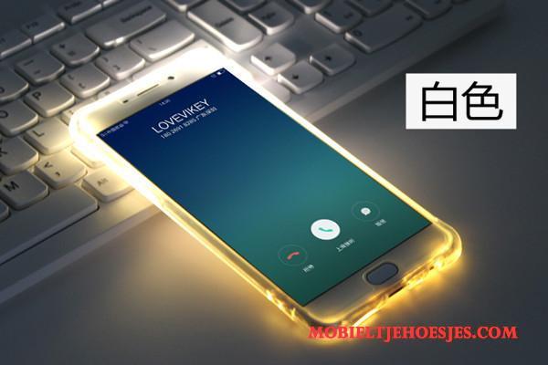 Samsung Galaxy A5 2016 Hoesje Zacht Roze Bescherming Doorzichtig Ster Siliconen