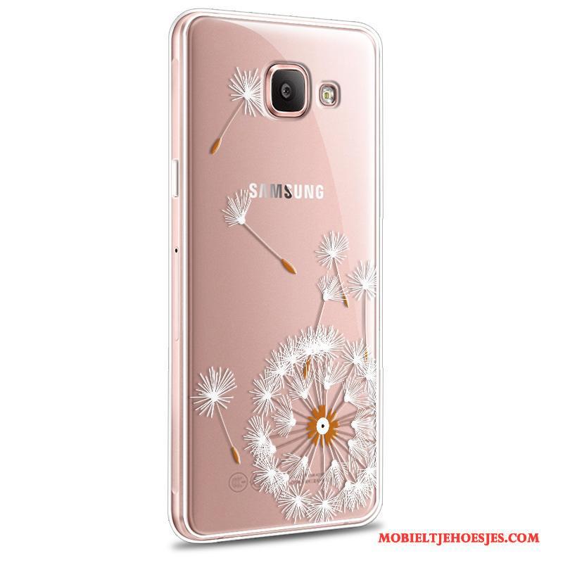 Samsung Galaxy A5 2016 Siliconen Trend Hoes Hoesje Roze Anti-fall Zacht