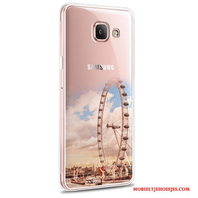 Samsung Galaxy A5 2016 Siliconen Trend Hoes Hoesje Roze Anti-fall Zacht