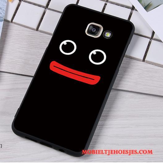 Samsung Galaxy A5 2016 Ster Bescherming Hanger Zwart Siliconen Hoesje Anti-fall