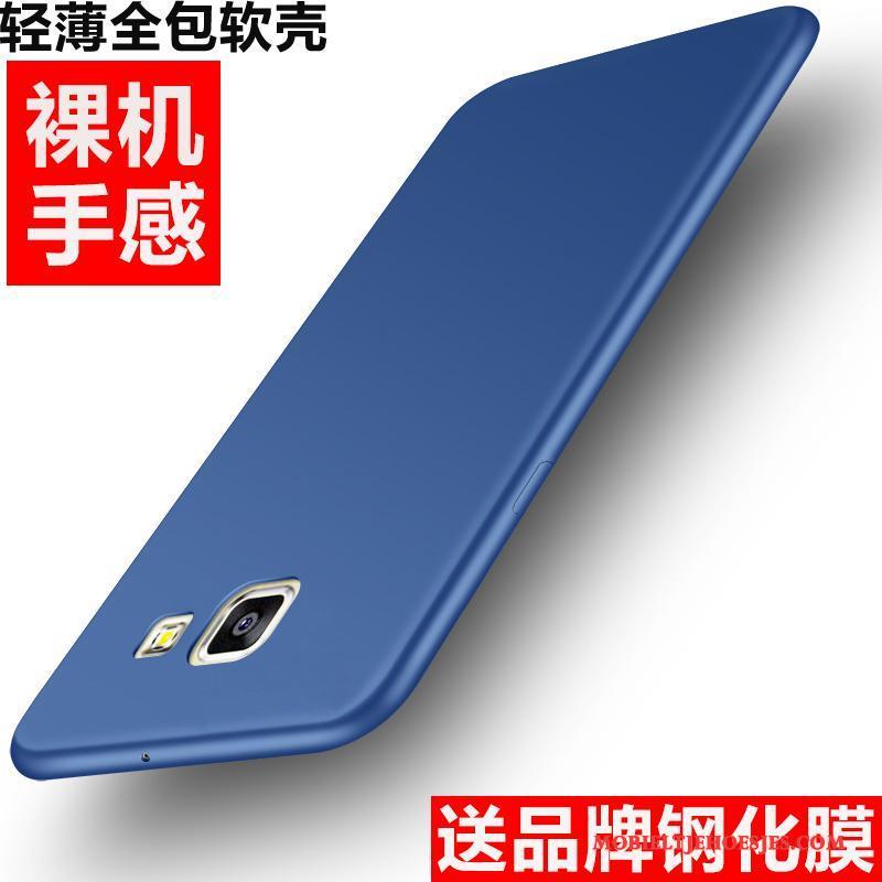 Samsung Galaxy A5 2016 Ster Hoesje Blauw Siliconen Zacht Schrobben Bescherming