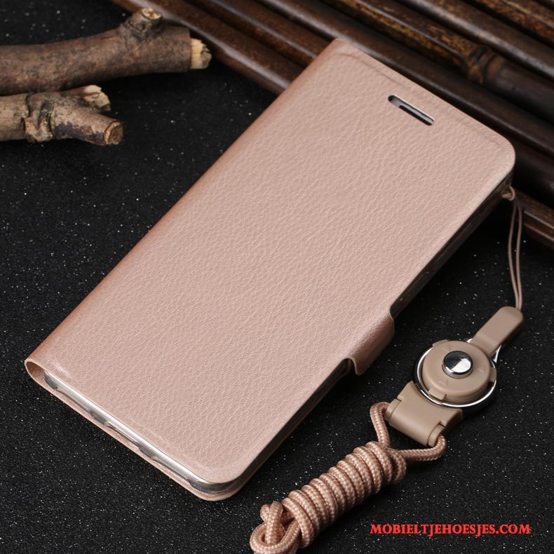 Samsung Galaxy A5 2017 Hoesje Kaart Leren Etui Mobiele Telefoon All Inclusive Roze Folio Hoes