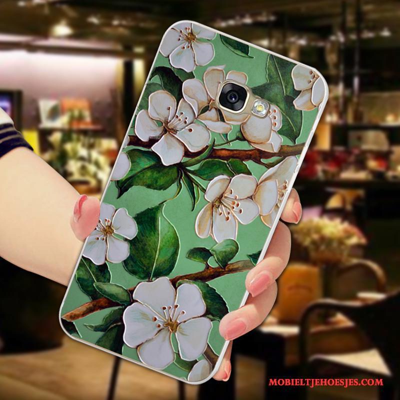 Samsung Galaxy A5 2017 Hoesje Zacht Bescherming All Inclusive Bloemen Hoes Vers Licht