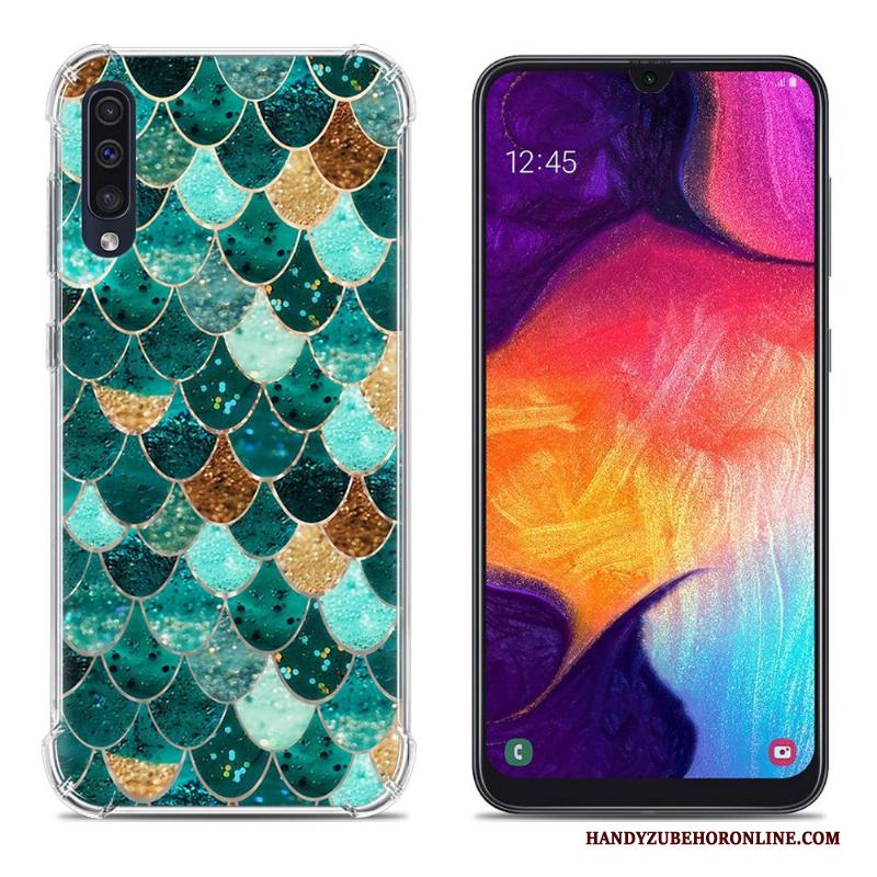 Samsung Galaxy A50 Anti-fall Hoesje Bescherming Geschilderd Mobiele Telefoon Ster Zacht