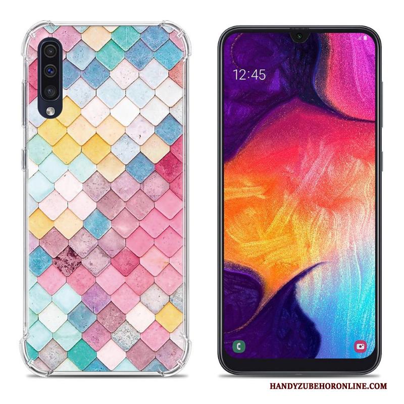 Samsung Galaxy A50 Anti-fall Hoesje Bescherming Geschilderd Mobiele Telefoon Ster Zacht