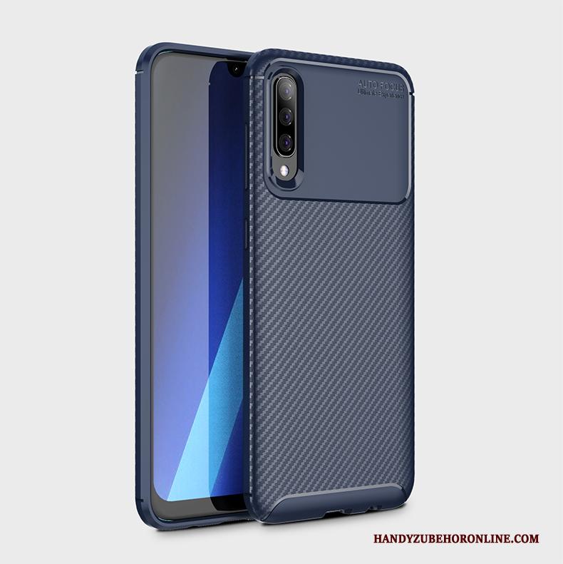 Samsung Galaxy A50 Bescherming Anti-fall Ster Hoesje Telefoon Zacht Blauw Siliconen