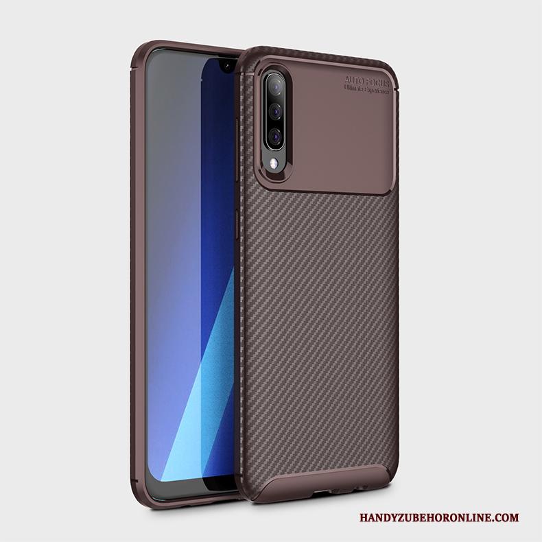 Samsung Galaxy A50 Bescherming Anti-fall Ster Hoesje Telefoon Zacht Blauw Siliconen