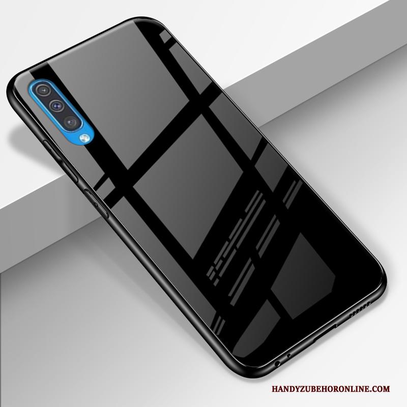 Samsung Galaxy A50 Effen Kleur Siliconen Hoes Hoesje Telefoon Luxe Mode Rood