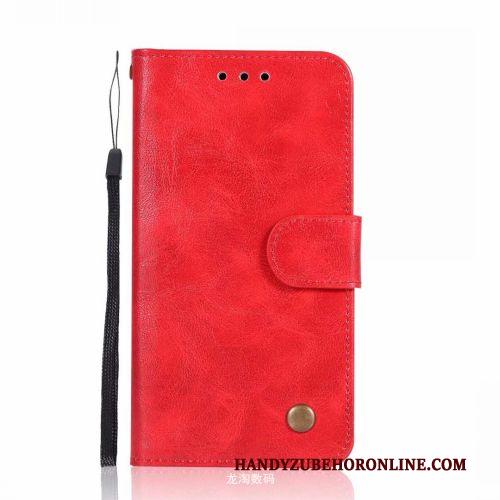 Samsung Galaxy A50 Hoes Bedrijf Vintage Portemonnee Hanger Hoesje Telefoon Folio