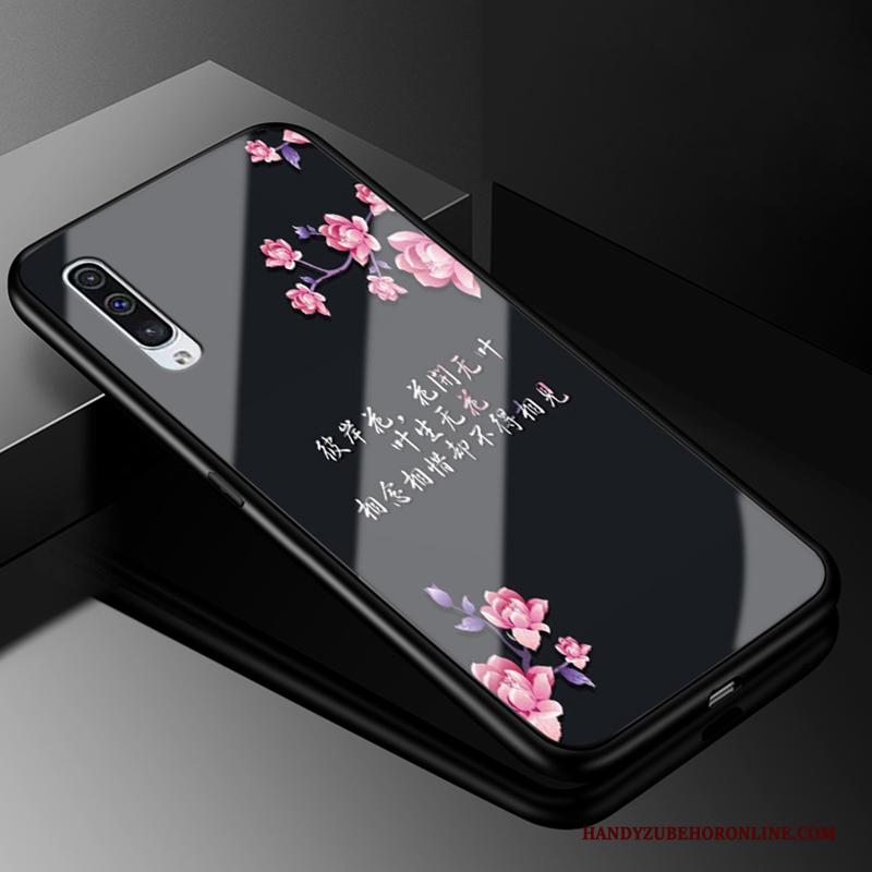 Samsung Galaxy A50 Hoes Ster Hoesje Telefoon Glas All Inclusive Roze Mini