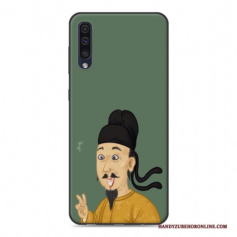 Samsung Galaxy A50 Hoesje Ster Spotprent Zacht Roze Bescherming Siliconen Lovers