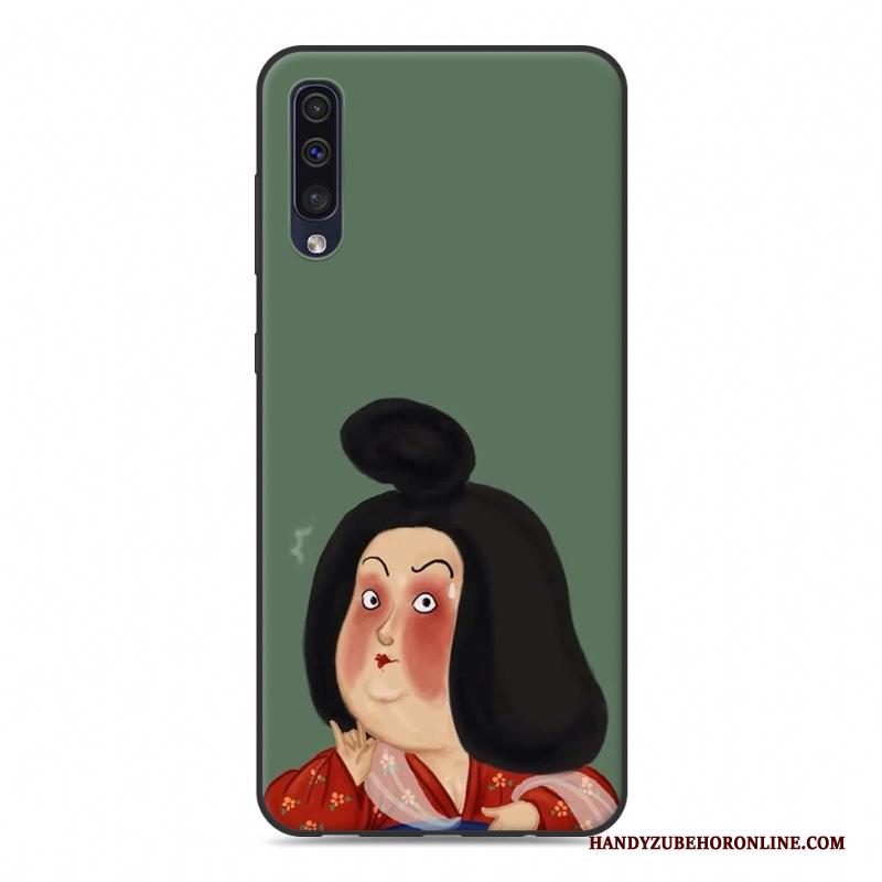 Samsung Galaxy A50 Hoesje Ster Spotprent Zacht Roze Bescherming Siliconen Lovers