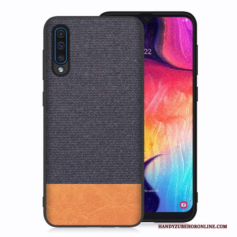 Samsung Galaxy A50 Hoesje Telefoon Rood Ster Doek