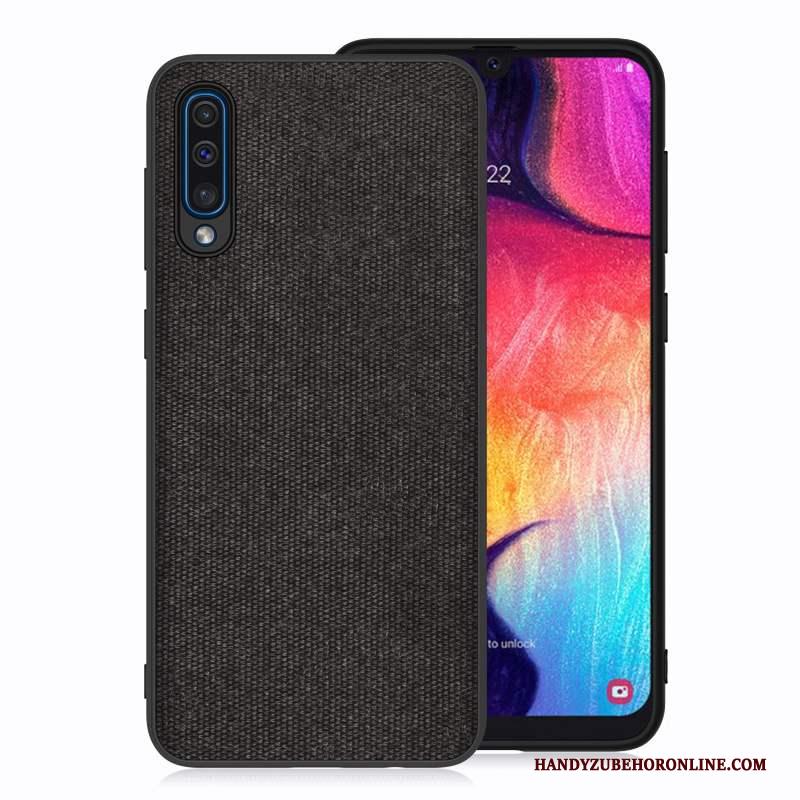 Samsung Galaxy A50 Hoesje Telefoon Rood Ster Doek