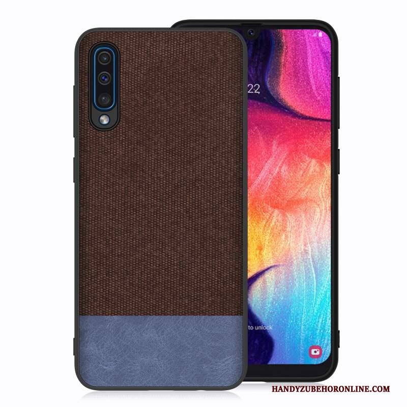 Samsung Galaxy A50 Hoesje Telefoon Rood Ster Doek