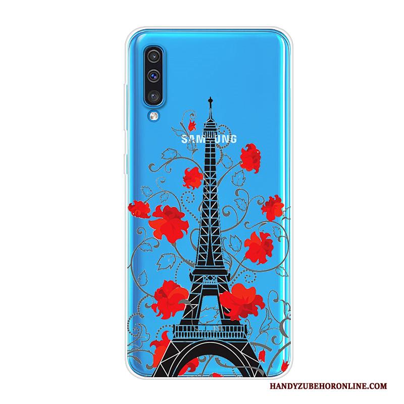 Samsung Galaxy A50 Hoesje Zwart Hoes Trend Ster Anti-fall Mobiele Telefoon Siliconen