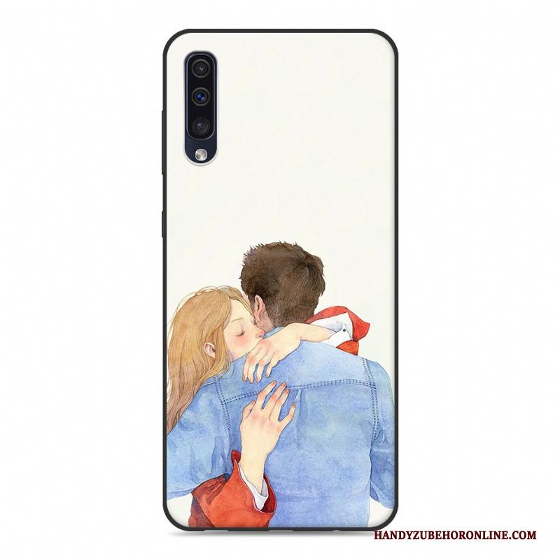 Samsung Galaxy A50 Mobiele Telefoon Kunst Groen Anti-fall Ster Hoesje Geschilderd