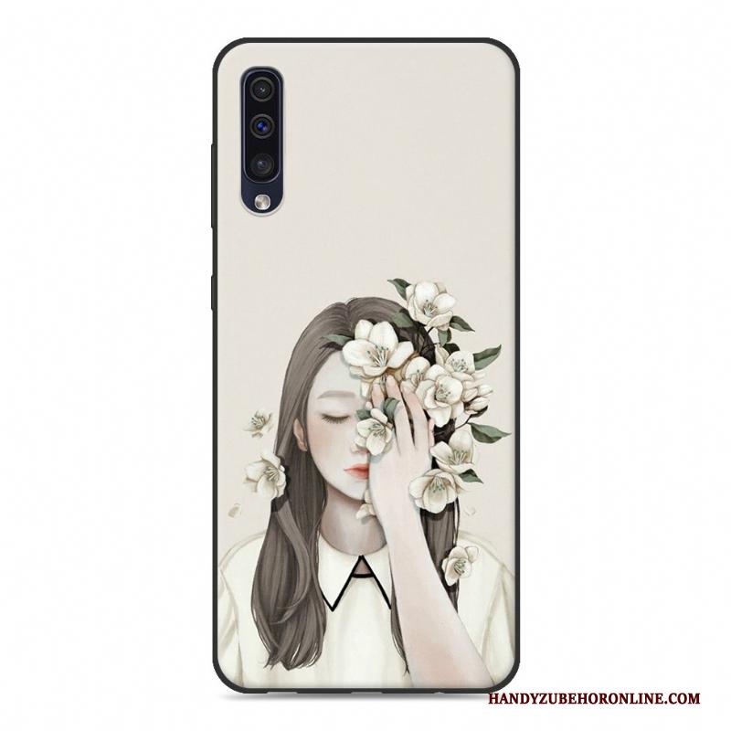 Samsung Galaxy A50 Mobiele Telefoon Kunst Groen Anti-fall Ster Hoesje Geschilderd