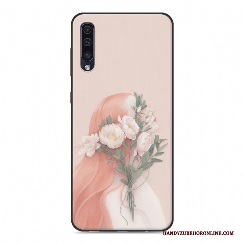 Samsung Galaxy A50 Mobiele Telefoon Kunst Groen Anti-fall Ster Hoesje Geschilderd