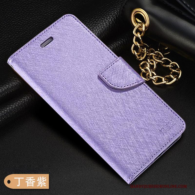 Samsung Galaxy A50s Bedrijf Leren Etui Ster Hoesje Telefoon Vouw Purper Folio